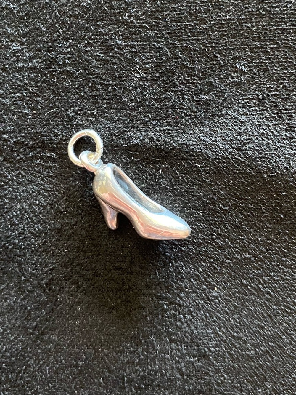 Retired James Avery Silver High Heel Shoe Charm